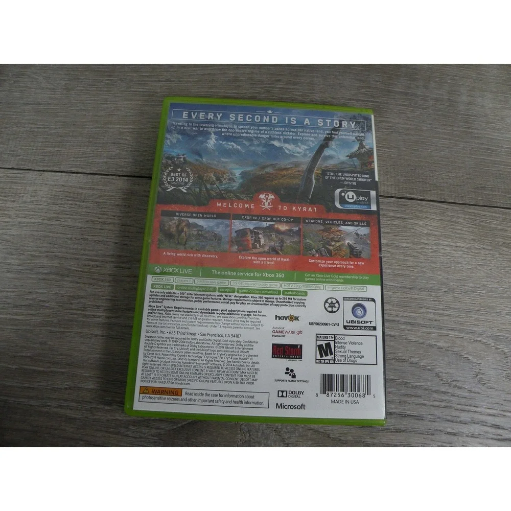 Far Cry 4 - Microsoft Xbox 360 (NTSC) - No Manual
